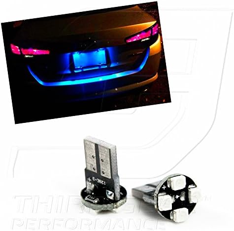 TGP T10 Blue 4 LED SMD Placa de placa Bulbos de lâmpadas 1995-2014 Compatível com Toyota Corolla