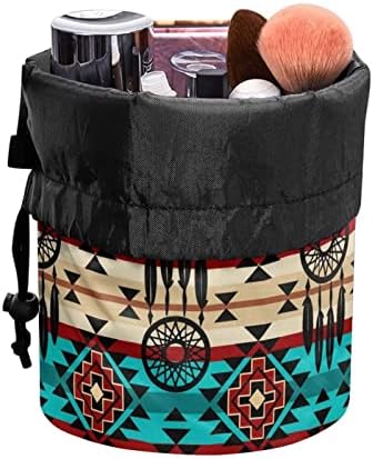 POCOCEACLES AZTEC SULDWEST SULTIONS SACO DE MAGURA DE TRABALHO PARA MULHERES, Bolsas de Cosméticos Cosméticos Tribais