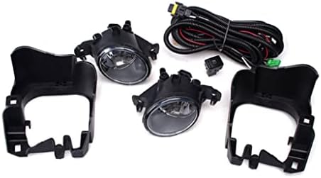 Lâmpadas de nevoeiro transparente de tecnologia Auto-tecnologia Substituição para Nissan Versa Note 2014- Kit de montagem de lâmpada de neblina frontal