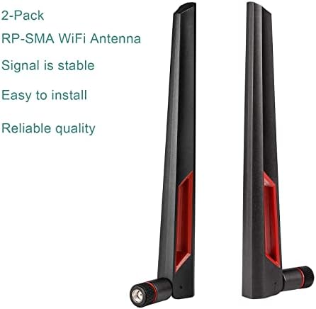 Antena wifi superbat com conector masculino RP-SMA, Antena de banda dupla de 2,4 GHz 5GHz 5,8 GHz para PCI-E Wi-Fi Rede de rede Usb