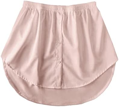 Extensores de camisa para mulheres em camadas em camadas de primeira linha inferior Mini -saia Mini -saia Camisas superiores