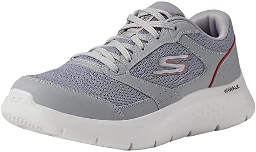 SKECHERS MEN GOWALK FLEX-ATHETIC TRABALHANDO SAPATOS DE TRABALHADORES COM TRINEIROS DE ESPOMA FRODO AR, CINZENO 1, 13