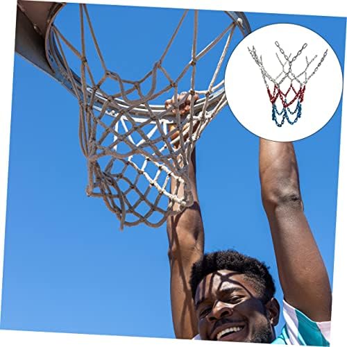 Besportble 1pc Chain Basketball Basketball Basketball Rede de basquete ao ar livre Piscina de basquete Substituição