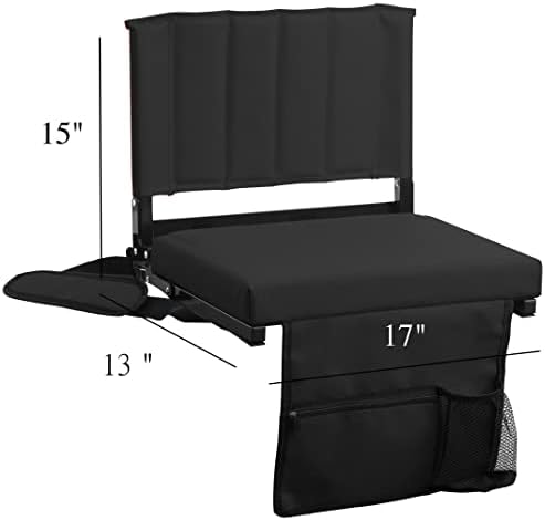 JST Gamez Stadium Seat para arquibancadores com almofada acolchoada dobrável e compacto cadeiras de assentos do estádio