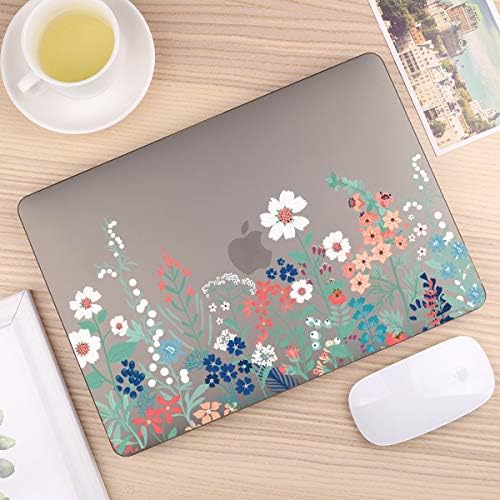 Capa CISSOOK Wildflower para MacBook Pro 16 polegadas Caso A2141 2019 Com Touch Bar & Touch ID, Laptop Floral Casa de
