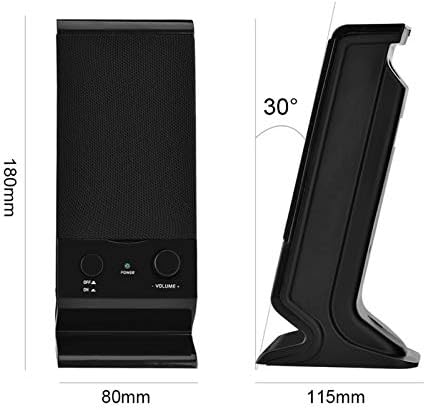 Tangxi Portable Mini Bass Speaker, Mini USB 2.0 de 3,5 mm de interface Bass Subwoofer de design integrado com tampa