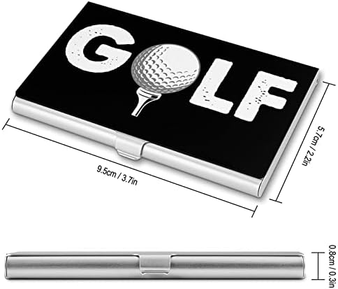 Bolas de golfe Business Id Card Titular Silm Case Profissional Metal Nome Card Pocket Pocket