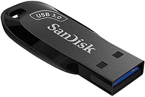 Sandisk 256 GB Ultra Shift USB 3.0 de alta velocidade 100MB/S Drive flash sdcz410-256g Pacote com cordão de goram preto
