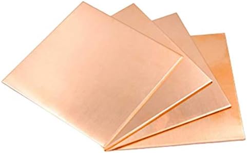 Lieber Iluminação Placa Brass Folha de cobre Metal 99,9% Placa de folha pura Cu Fácil de ser cortada de alta pureza Material de cobre