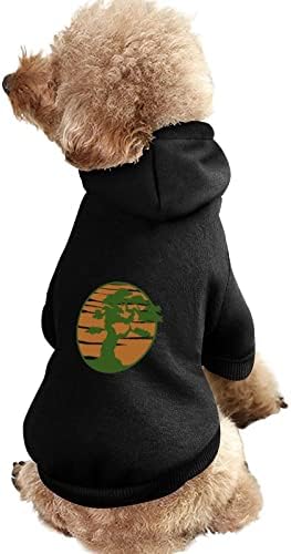 Roupas de cachorro de cabeça de bonsai japoneses Capuzes de estimação de inverno moletons molhos e quentes para cães para cães médios