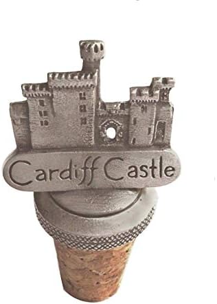 1000 emblemas Cardiff City Castle Wales Cork & Pewter Wine Spirits Stopper Stop Stop Stop