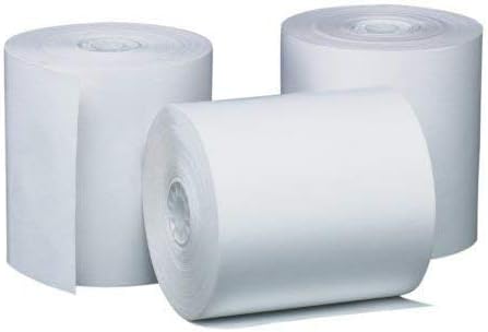 PM POS da empresa POS/Black Image Thermal Rolls, 3 polegadas x 225 pés, branco, 24/caixa