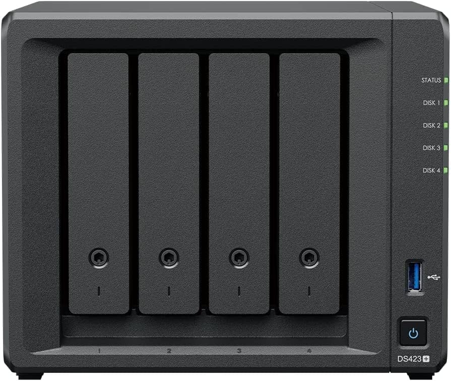 CustomTechsales DS423+ Pacote de disco com 6 GB de RAM e 8 TB de unidades NAS totalmente montadas e testadas