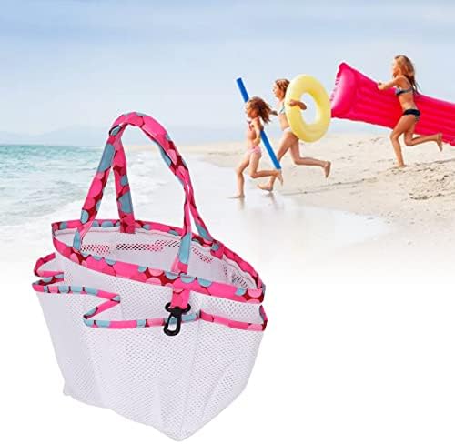 Alvinlite Beach Bag Family Family portátil PVC Mesh Bolsa de compras de bolsa de chuveiro de chuveiro para piquenique