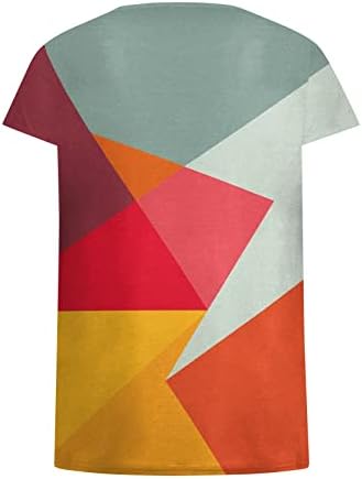 Xiaxogool Tees Graphic Túdos de túnica para usar com leggings camisetas casuais camisetas em vastas de manga curta 2023 verão