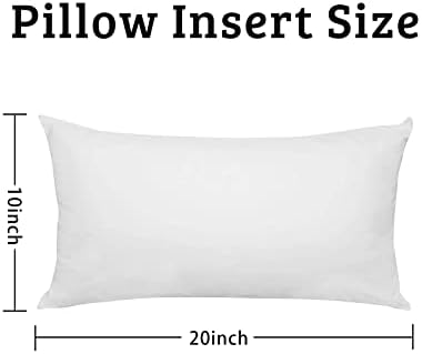 Gupoxi travesseiro núcleo de 10x20 polegadas, pequena inserção de travesseiro de ganso para crianças crianças, conforto