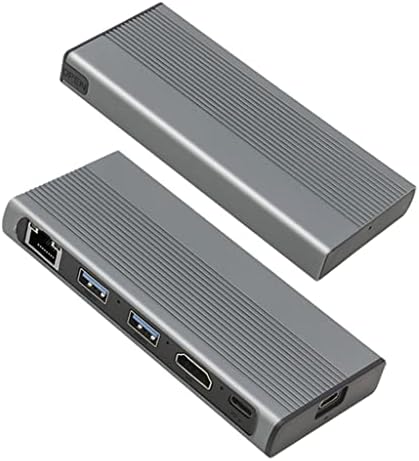 XDCHLK 1000M LAN 10Gbps USB C Tipo de cubo C 3.1 a M.2 NVME NGFF 4K 30Hz Acessórios de computador de expansão USB para