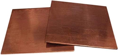 Yiwango cobre chapas metal 99,9% Cu placa de papel alumínio feita de cobre ótimo para artesanato, lojas de máquinas de espessura folhas de cobre