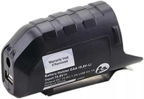 Adaptador de bateria de íons de lítio para Makita, Bosch, Milwaukee 10.8V 12V USB Charge