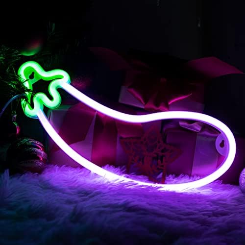 Signo de neon de berinjela de Wiosoul, luz de neon LED para lâmpada de decoração de parede USB ou ligra ligada a