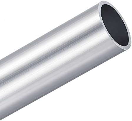 UXCELL 6063 Tubo redondo de alumínio de 28 mm de 24 mm de tubulação de tubo de comprimento de 200 mm de 200 mm