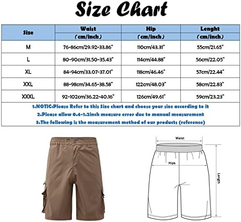 Shorts de carga meymia mass, 2023 Summer Men Men Solid Color Zipper e Button Feching Camping Viaje curto com multi-bolso