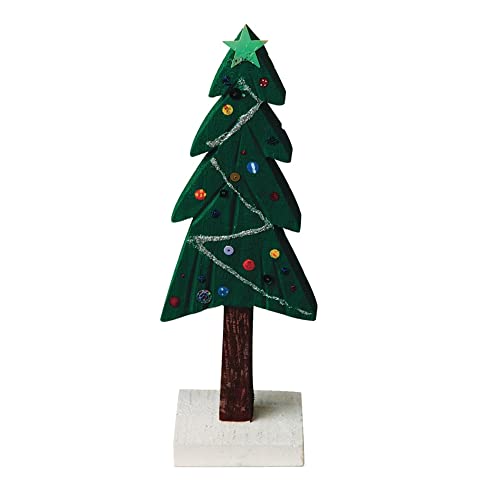 S&S Worldwide inacabiled Wooden Pine Tree, 7-3/4 Altura, pacote de 6