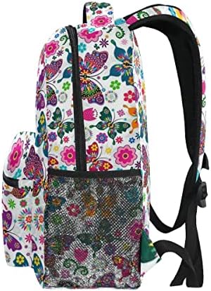 Nerxy Girls Butterfly Backpack Bolsa colorida Butterflies Bookbags