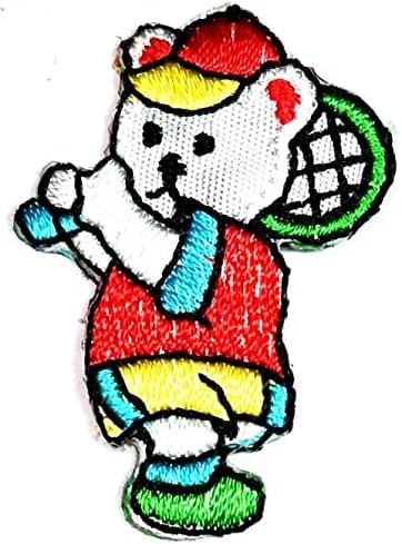 Kleenplus 2pcs. Mini urso patch patch fofo boneco urso hits tênis desenho animado Aplique artesanato artesanato artesanal