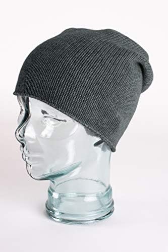 Shorts of Hawick Women Feminino Cashmere Beanie Hat - Dark Grey - Made in Scotland by Love Cashmere