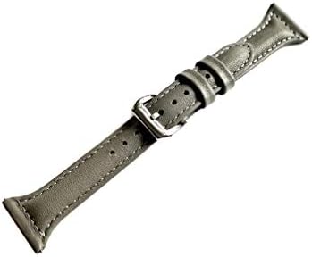Banda de cor cinza Slim Compatível com Fitbit Versa 2 e Versa Smart Watch Belting Elegant Soft Leather Strapelet com pinos de liberação
