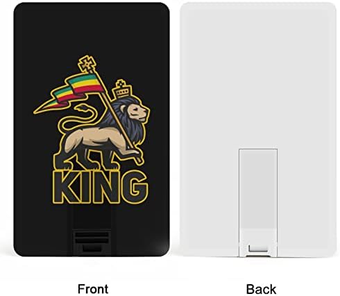 Judah Lion Rastafari Cartão de crédito USB Flash de memória personalizada Stick Stick Storage Drive 64G