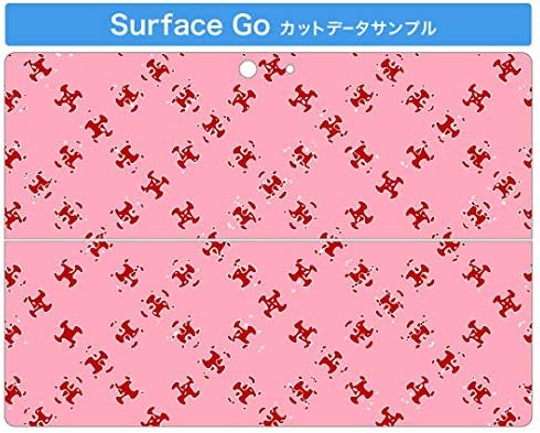 capa de decalque de igsticker para o Microsoft Surface Go/Go 2 Ultra Thin Protective Body Skins 000095 Padrão rosa