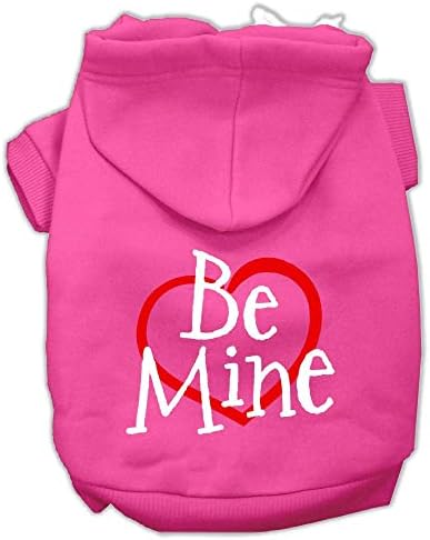 Mirage Pet Products Be Mine Screen Prind Pet Hoodies brilhante, pequeno, pequeno