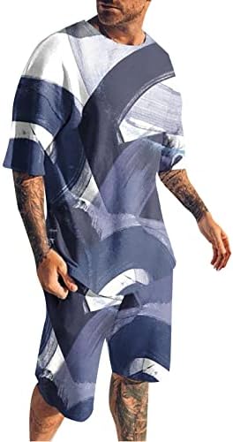 Camisas de ginástica de verão Men Sport Terno para camiseta masculina e shorts de duas peças de traje de traje de casa