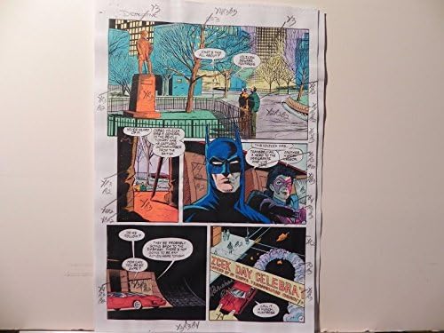 Detetive Comics 653 Batman Production Art assinou A. Roy com Coa PG 14