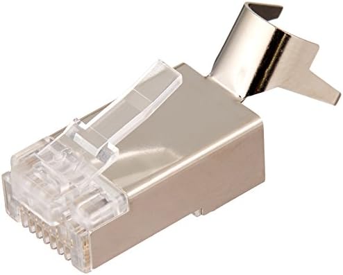 Platinum Tools 106190 RJ45 CAT6A 10 GIG CONNECTOR COMPRETADO COM LINHOR, 100 PACK