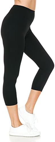 Perneiras de altas pernas de cintura alta para mulheres amanteigadas femininas femininas ioga sólida - reg, mais, 1x3x,