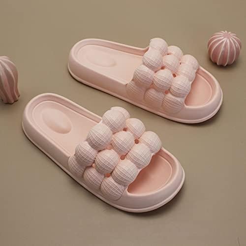 RBCULF Flipers de bolha fofos para mulheres e homens, plataforma de conforto suave do casal Slippers de dedão dos pés