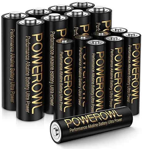 Bateria PowerOwl LR44 e Alcalina AAA AAA combinada com alta capacidade AAA
