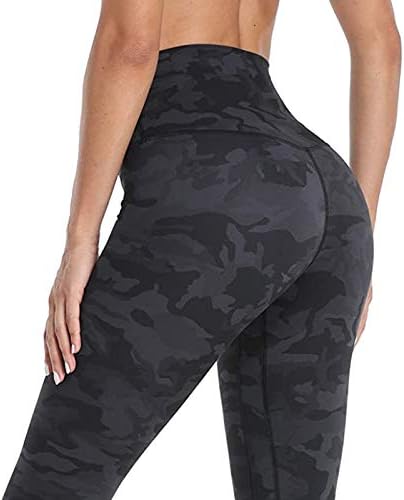 Calça de ioga x pequenas mulheres estrias de ioga leggings fitness esportes de comprimento completo calças de lã de lã de lã