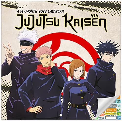 Jujutsu Kaisen Calendário 2023 - Deluxe 2023 Jujutsu Kaisen Mini Calendar Bundle com mais de 100 adesivos de calendário