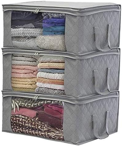 CuJux colcha de sacos grandes roupas de armazenamento roupas de lavanderia de pilotos de bastão de phoas sob a cama da cama