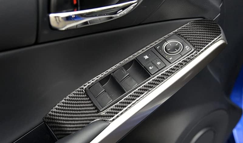 As novas tampas de controle de janela de fibra de carbono compatíveis com o Lexus é 2013-2020 IS200T IS250 IS300 IS300H IS350
