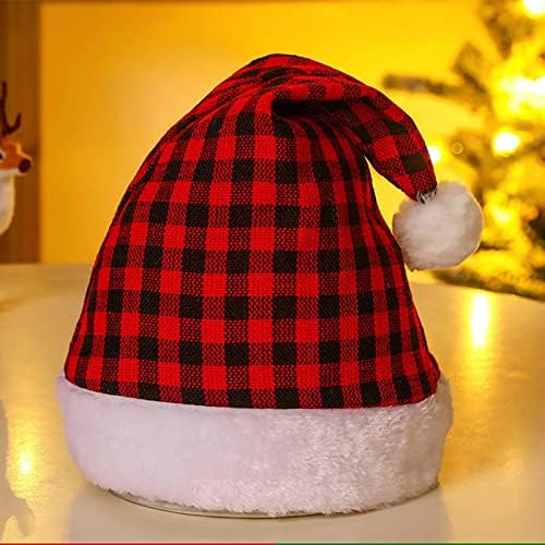 Chapéus de Natal unissex - Hats de Papai Noel Adulto a granel - Deer Antler Velvet Cap Hat Classic Fur - Para Merry Xmas