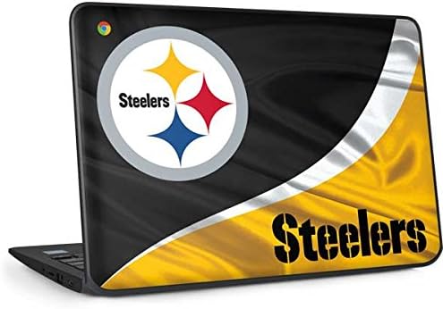 Skinit Decal Laptop Skin Compatível com Chromebook 11 G6 EE - NFL Pittsburgh Steelers, oficialmente licenciado, design