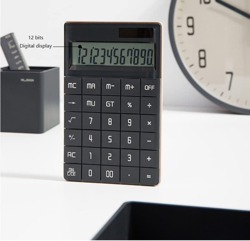 Calculadora de 12 dígitos de ganfanren calculadora de gabinete financeira de 12 dígitos calculadora de tela grande calculadora portátil