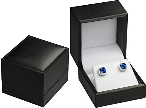 A jóia Pak Breath Breath Colar Pingente Pingente Caixa de Jóias Premium Premium Touch Soft PU Material Exterior Material Branco Branco Tamanho Interior 2.5 〞2,5〞 2 〞