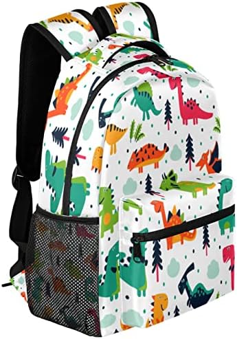 Mochila da Escola de Padrão de Dinossauros Para Adolescentes Meninos Garotos, Dinosaur Kids Costais Backpacks Viagem