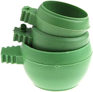 W-Love Mini Parrot Food Water Bowl alimentador, pombos de plástico Pássaros gaiola copo de areia alimentar para caciques